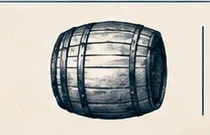 Approved illustrated melody whiskey barrel