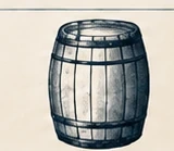 Approved illustrated rhythm whiskey barrel